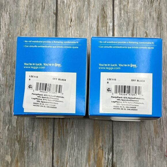 Sheer Medium Support Leg Control Top No-Roll Waistband Sheer Toe, 2, 2-Pk Size B - Picture 4 of 8